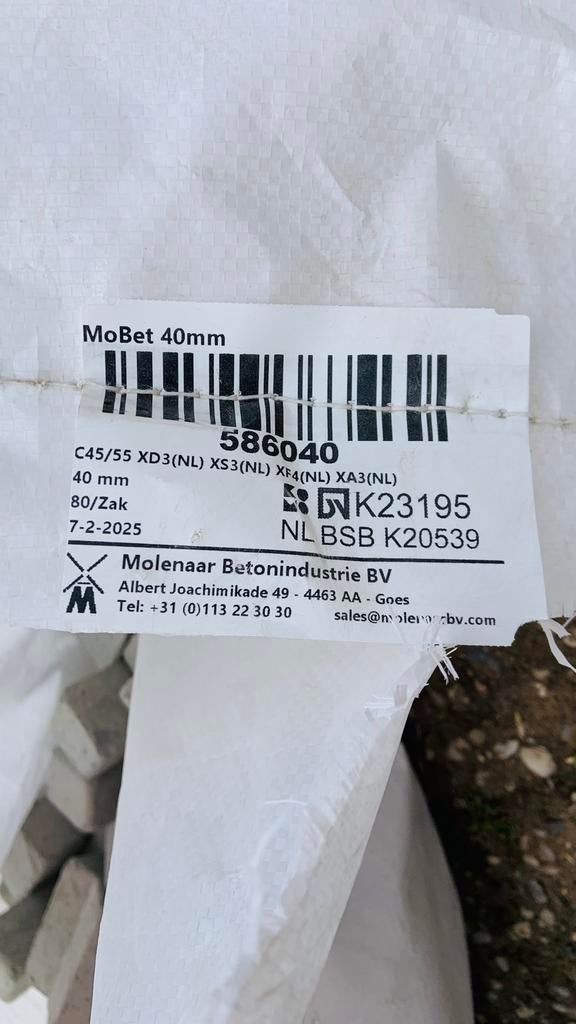 MoBet 40mm afstandhouders voor fundering (160 stuks), Doe-het-zelf en Verbouw, Overige Doe-het-zelf en Verbouw, Ophalen, Nieuw
