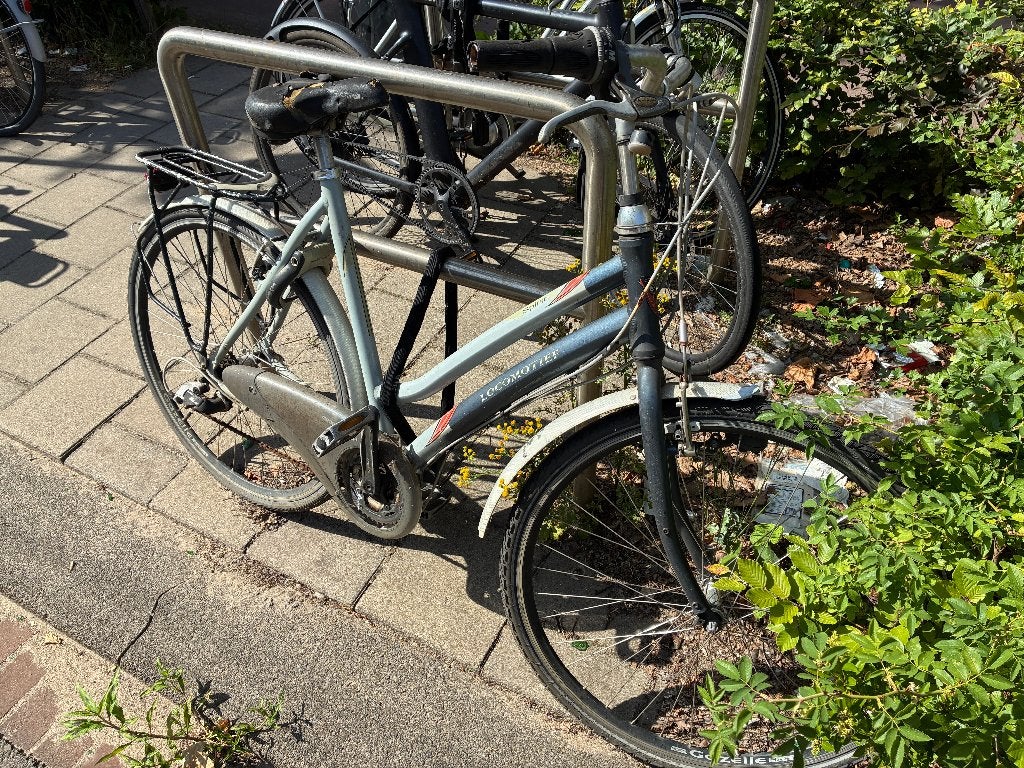 Locomotief fiets + fietsslot, Ophalen, Gebruikt, Trommelrem, Overige merken