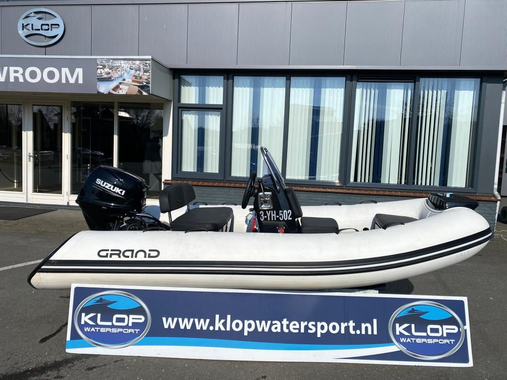 Grand S370 met Suzuki 30 pk uit 2023, Ophalen, Gebruikt, Benzine, Overige materialen