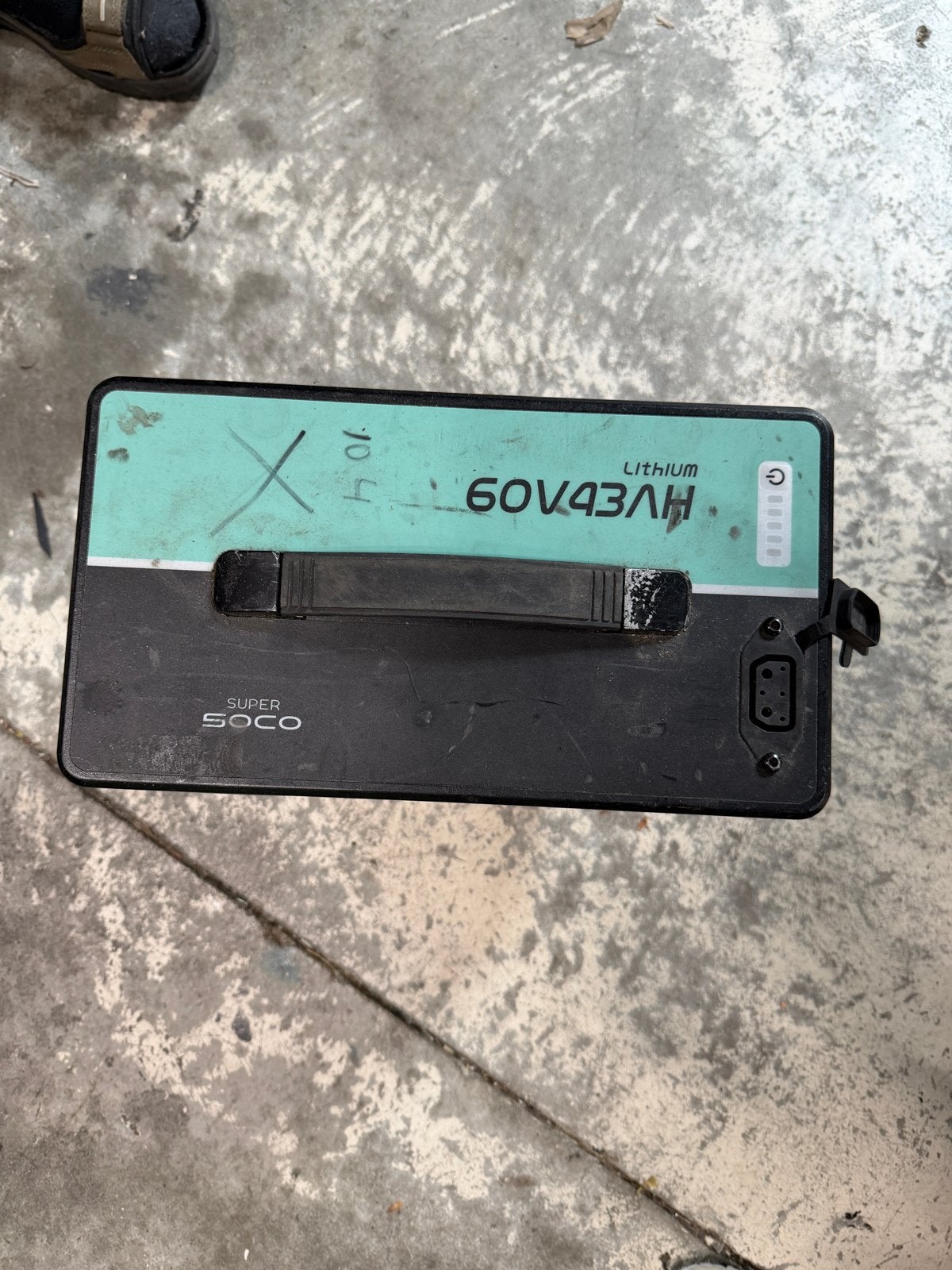 Super Soco 60V 43Ah Lithium Accu, Ophalen of Verzenden, Gebruikt