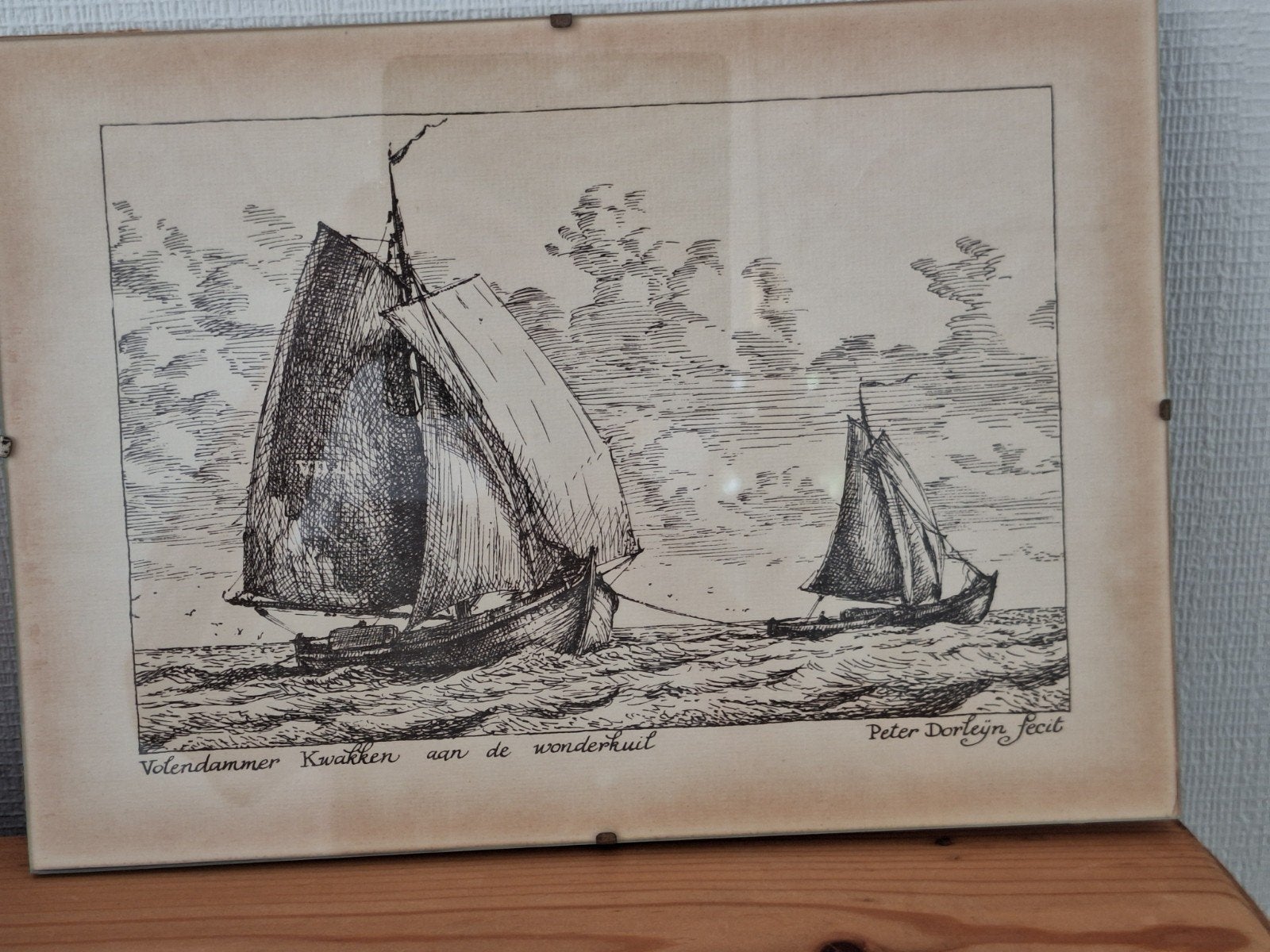 tekening Peter Dorleijn fecit, Ophalen of Verzenden