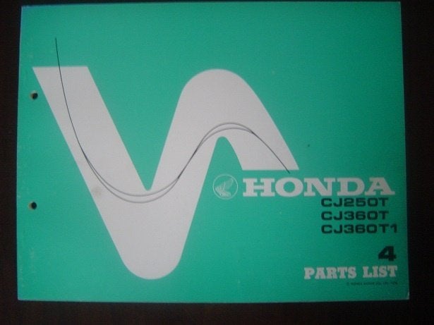 Honda CJ250 CJ360 Twins 1978 motorcycle parts list CJ 360, Ophalen of Verzenden, Honda