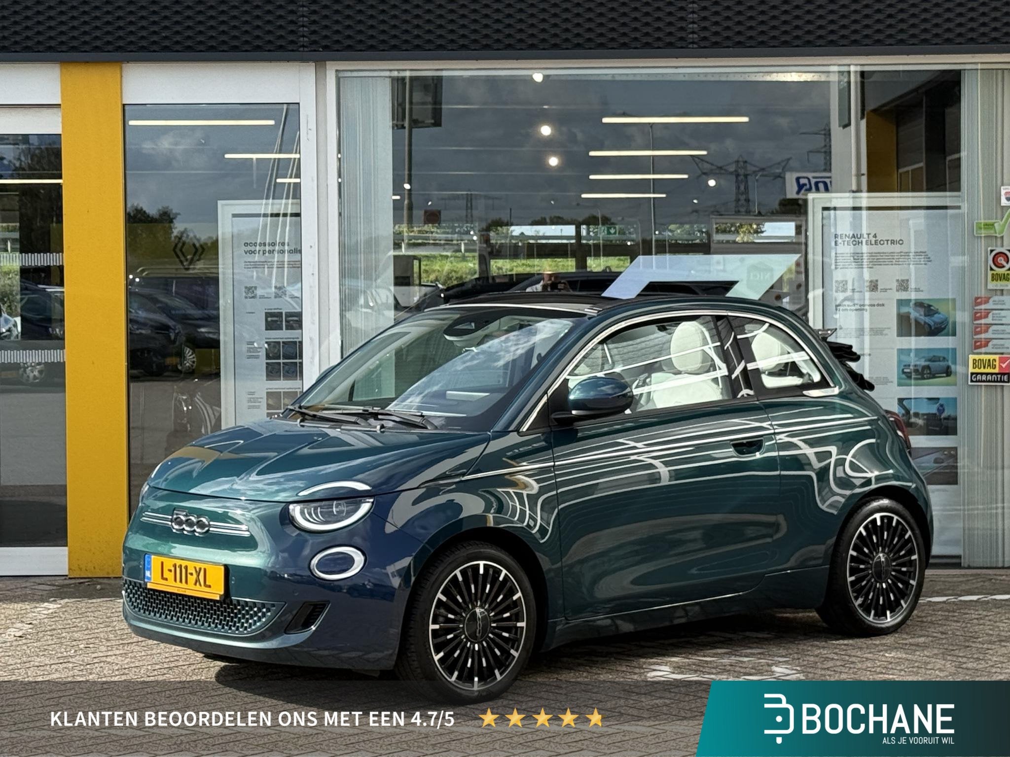 Fiat 500 C La Prima 42 kWh | NAP | Dealer onderhouden | Navi