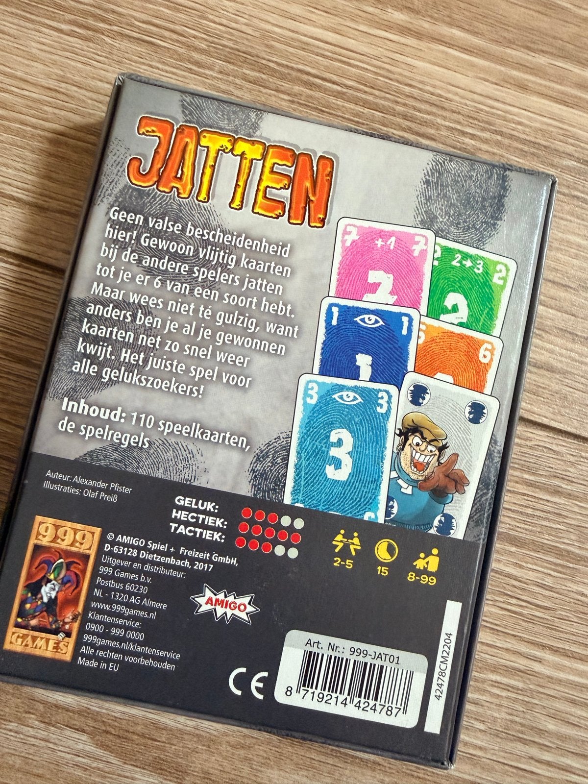 Jatten Kaartspel - Snel en Strategisch Kaartspel, Een of twee spelers, Ophalen of Verzenden, Zo goed als nieuw