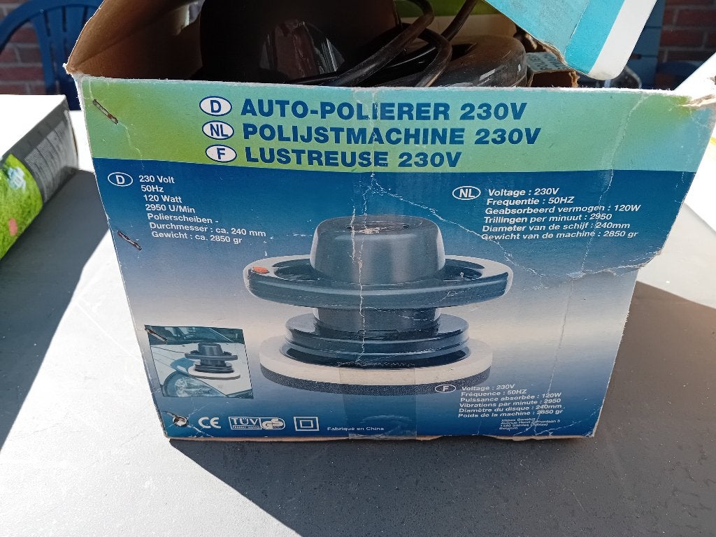 Polijstmachine voor auto, Ophalen