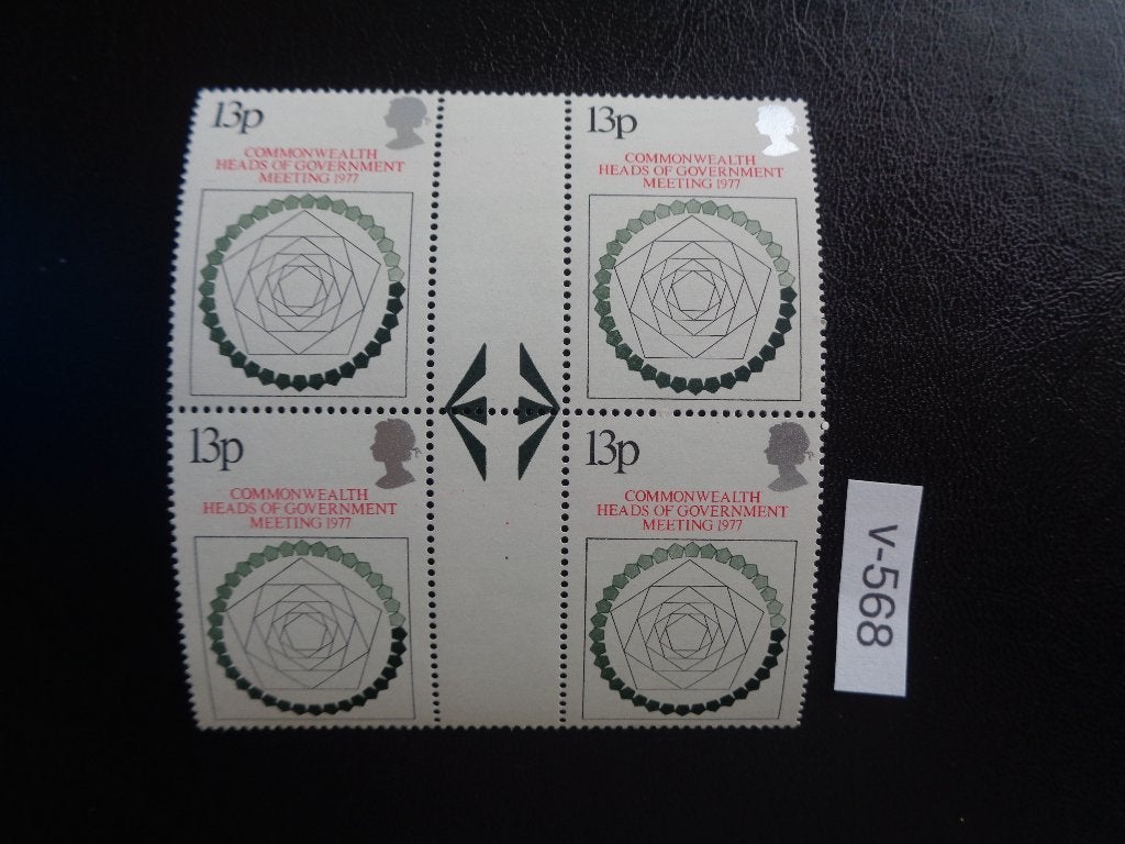 gb - brugpaar conferentie gemenebest / postfris 1977(v-568), Ophalen of Verzenden, Postfris