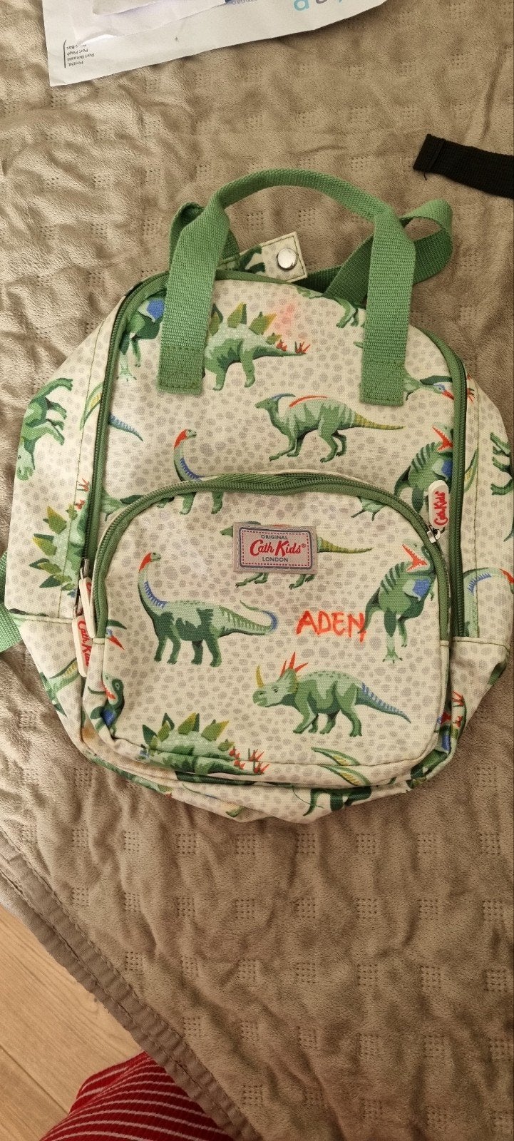 Cath Kidston Kids rugzak met dinosaurusprint, Ophalen, Zo goed als nieuw, Groen, Overige merken