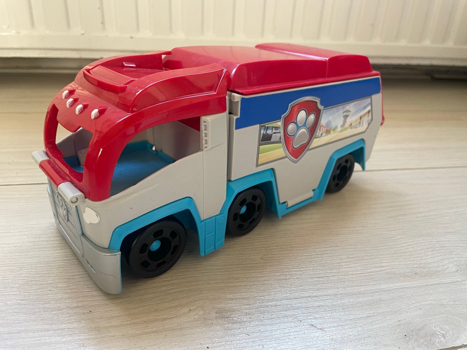 Twee Paw Patrol voertuigen, uitvouwbaar van Skye en Ryder, Ophalen of Verzenden, Gebruikt