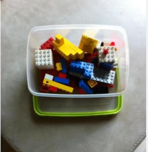Doosje met Lego blokjes, Ophalen of Verzenden, Zo goed als nieuw, Losse stenen, Lego