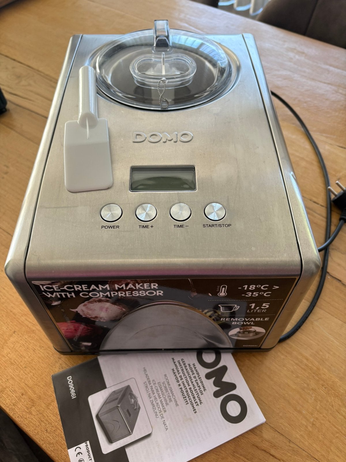 Ijsmachine Domo DO9066I met nog garantie, Ophalen of Verzenden, Zo goed als nieuw