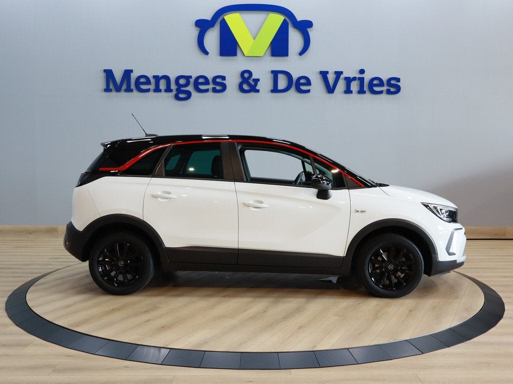 Opel Crossland 1.2 Turbo GS Line Airco ECC | Navigatie | App, 12 maanden, Gebruikt, 1199 cc, Wit