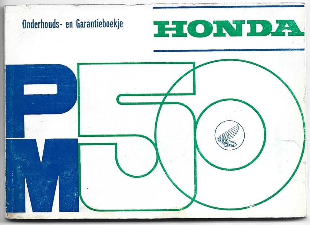 Honda PM50 handleiding instructieboek (7238z), Verzenden, Zo goed als nieuw
