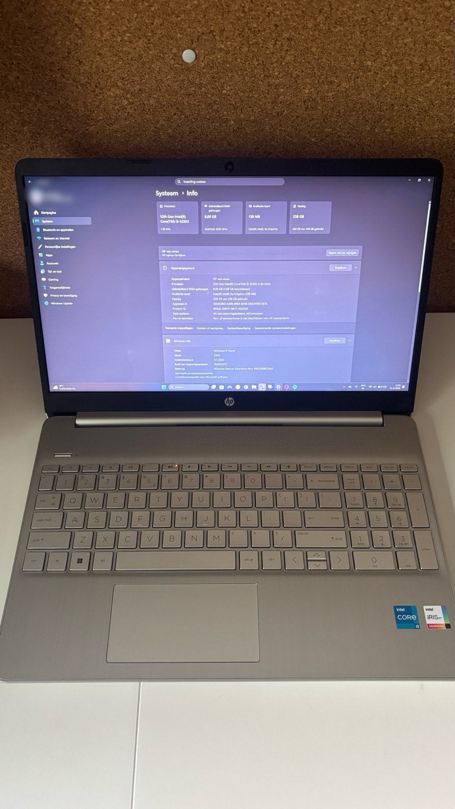 HP Laptop 15s-fq5xxx - Intel Core i5-1235U - 8GB RAM, 2 tot 3 Ghz, 8 GB, Ophalen of Verzenden, Zo goed als nieuw
