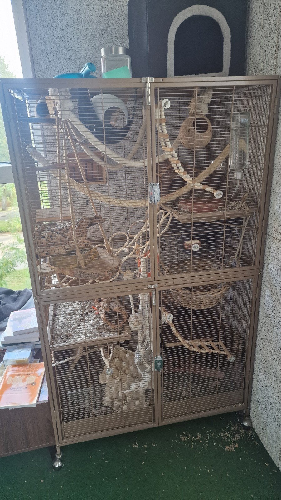Knaagdieren kooi groot, inclusief veel attributen, Ophalen, Metaal, Vogelkooi