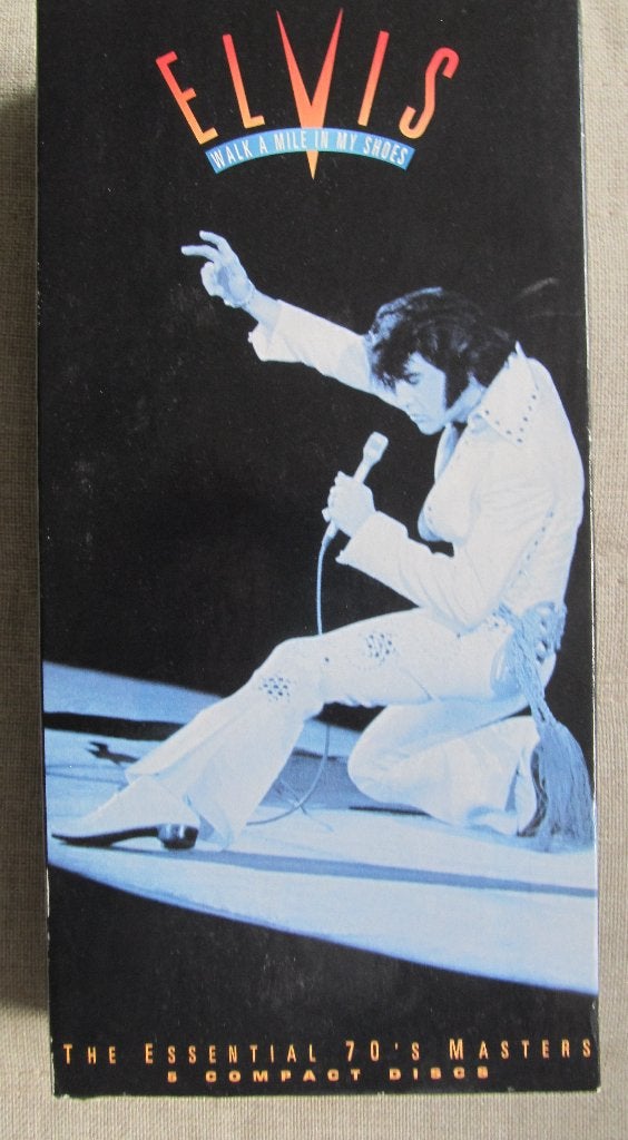 elvis presley 5cd box -"walk a mile in my shoes ", Ophalen of Verzenden, 1970 - 1979, Zo goed als nieuw, Boxset