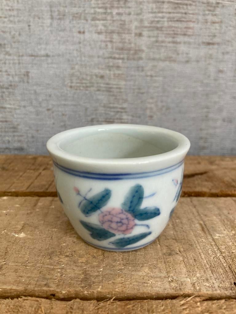 Chinees miniatuur bloempotje, in perfecte staat, Rond, Binnen, Ophalen of Verzenden, Zo goed als nieuw