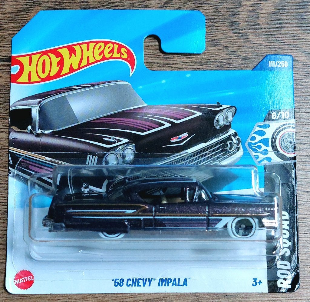 Hot Wheels '58 CHEVY IMPALA 1/64, Hobby en Vrije tijd, Ophalen of Verzenden, Nieuw, Auto