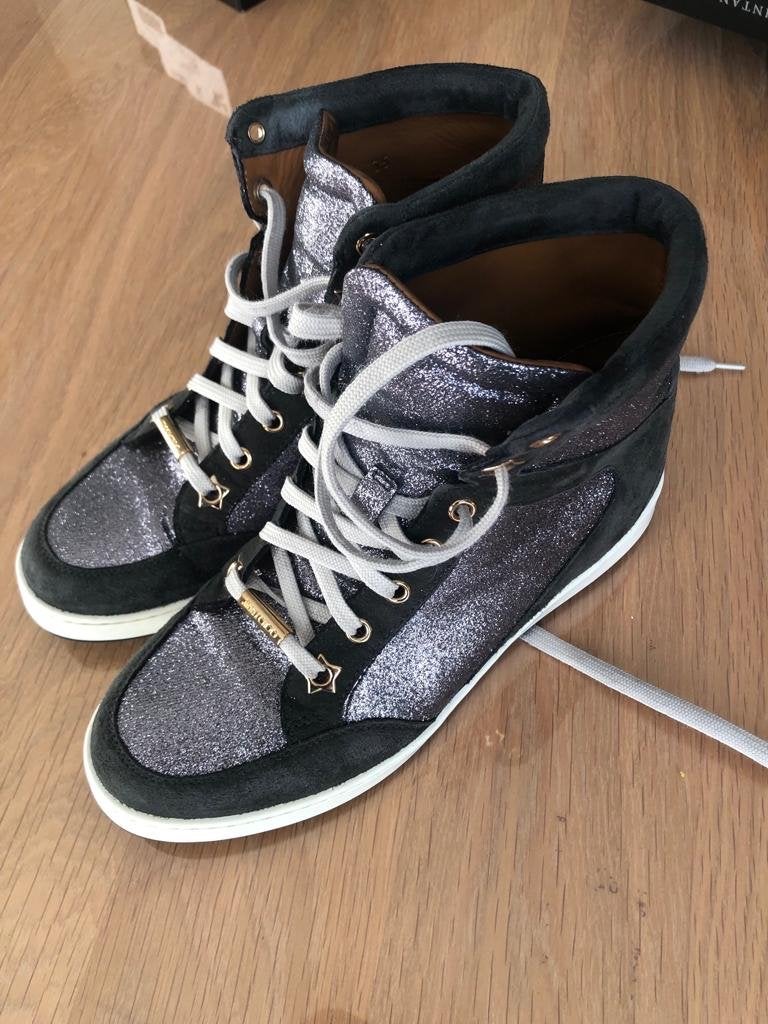 Jimmy Choo sneakers maat 36 - Zo goed als nieuw, Kleding | Dames, Blauw, Ophalen of Verzenden, Sneakers of Gympen, Zo goed als nieuw