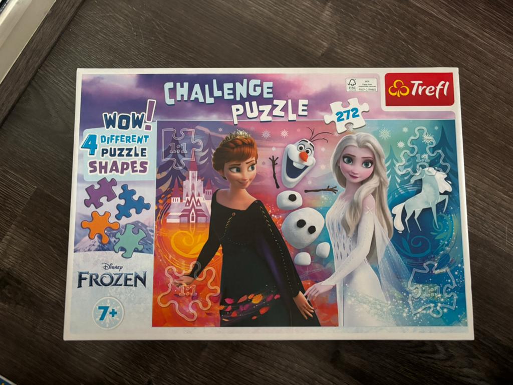 Frozen puzzel, Ophalen of Verzenden, 10 tot 50 stukjes, Zo goed als nieuw, 4 tot 6 jaar