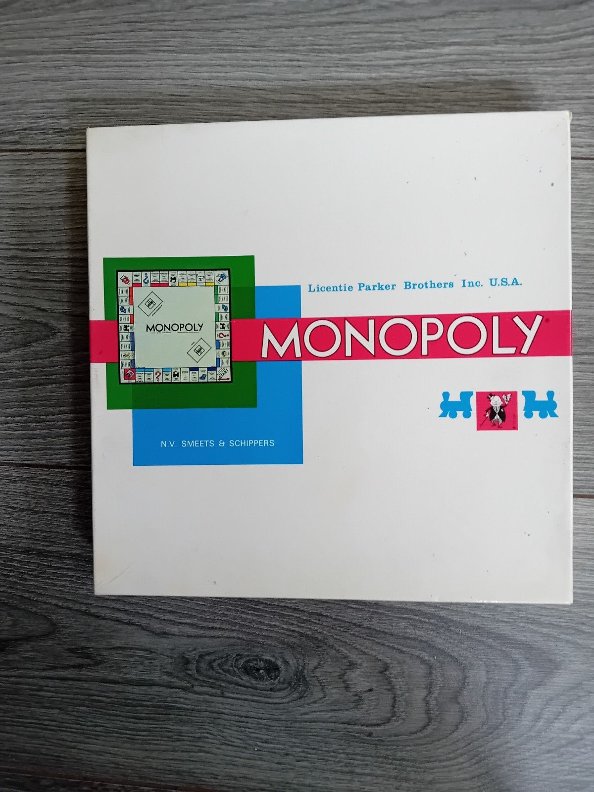 Vintage Monopoly Bordspel - Parker Brothers (Jaren '60), Hobby en Vrije tijd, Gezelschapsspellen | Bordspellen, Gebruikt, Drie of vier spelers