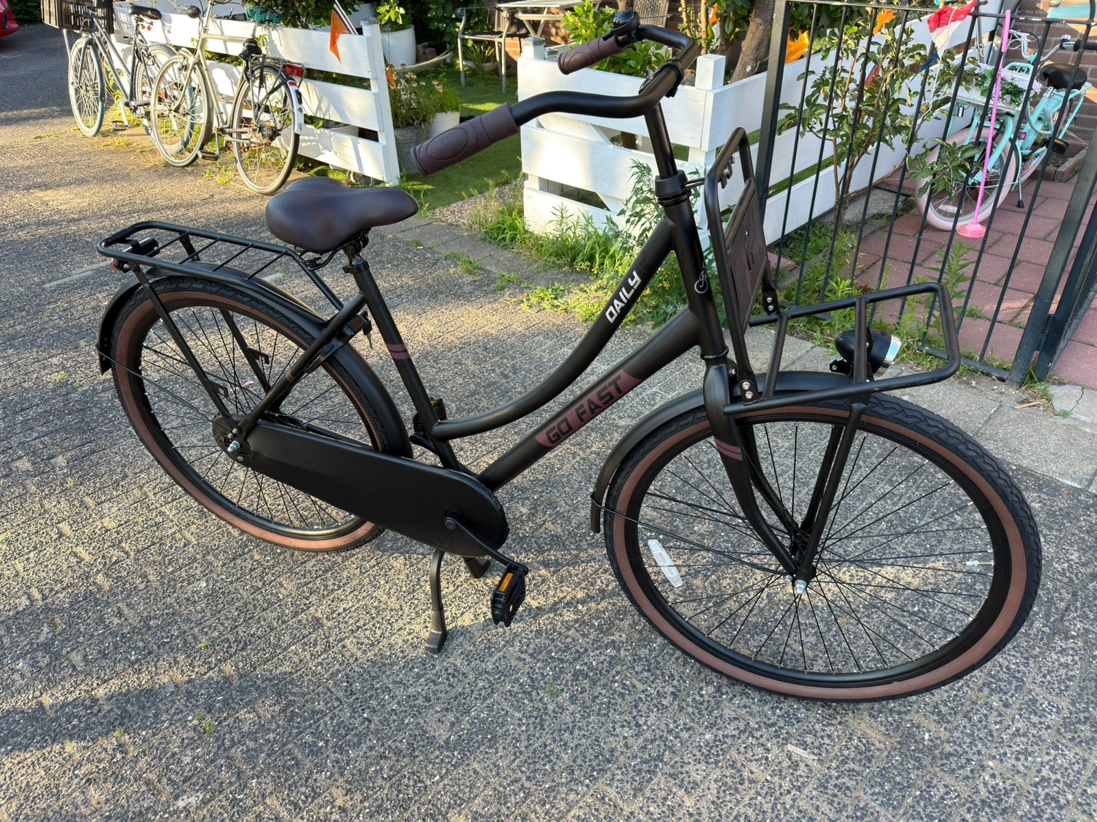 "Nieuw: Stadsfiets met Voordrager - (Nooit gebruikt)", Ophalen, Nieuw, Terugtraprem