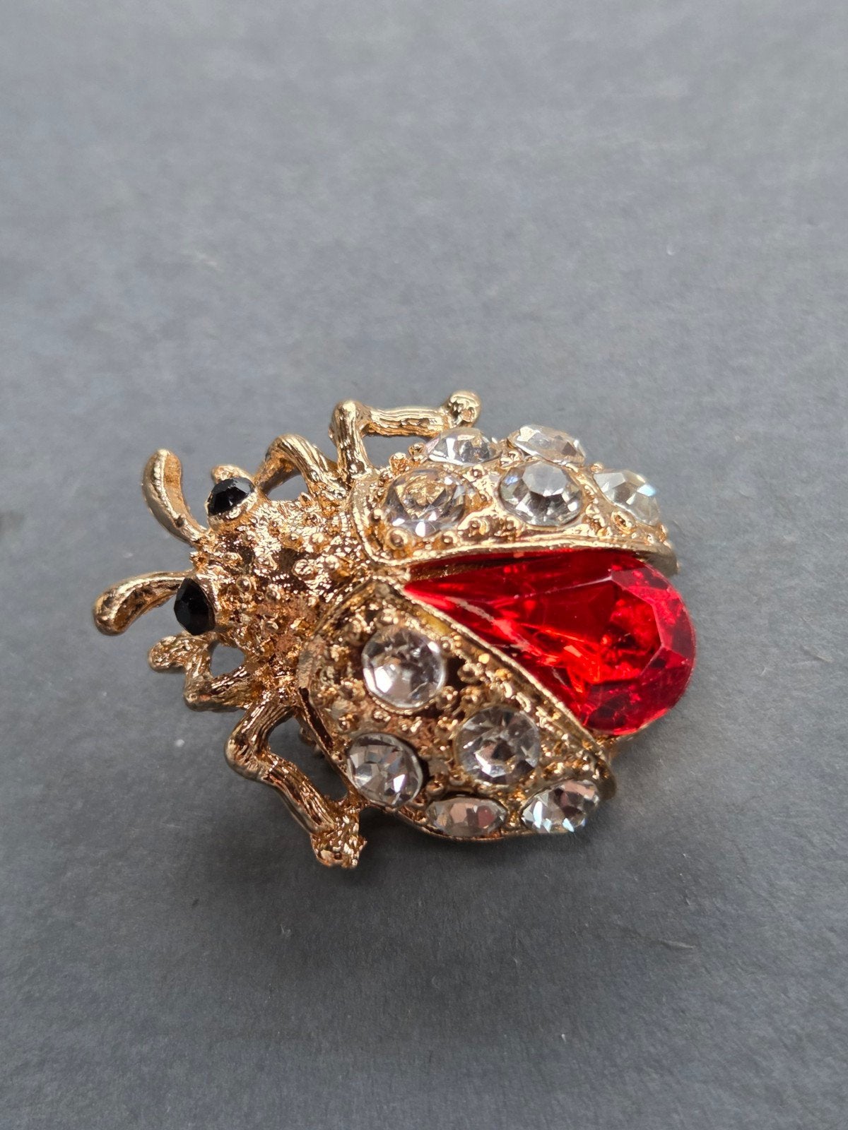 oude broche lieveheersbeestje, Overige materialen, Verzenden, Minder dan 4 cm, Zo goed als nieuw