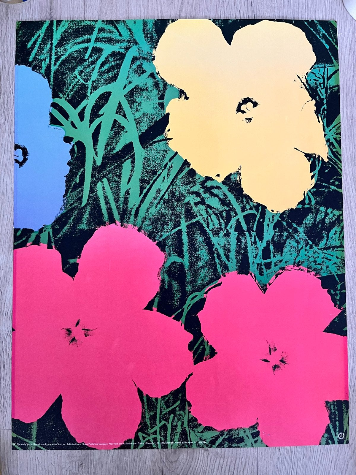 Andy Warhol Flowers Poster - 50 x 65 cm, Rechthoekig Staand, Verzenden, Zo goed als nieuw, A1 t/m A3