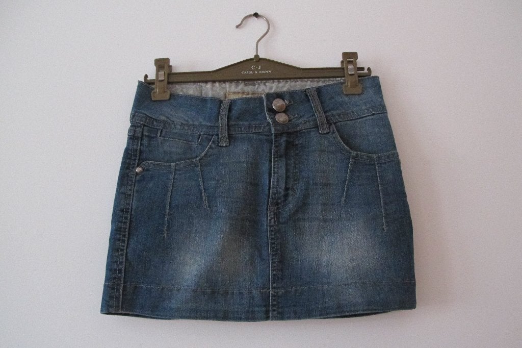 Denim mini skirt (Sfera), Blauw, Nieuw, Ophalen of Verzenden, Maat 34 (XS) of kleiner