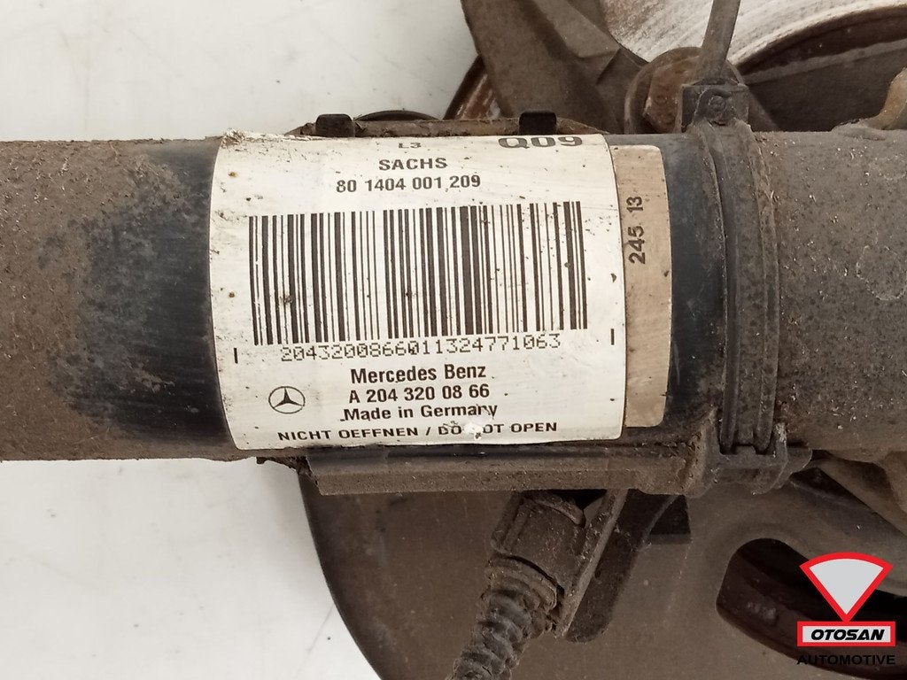 Mercedes C Klasse W204 Veerpoot Compleet Rechts Voor a204320, Gebruikt, Mercedes-Benz AG, Mercedes-Benz, Ophalen of Verzenden
