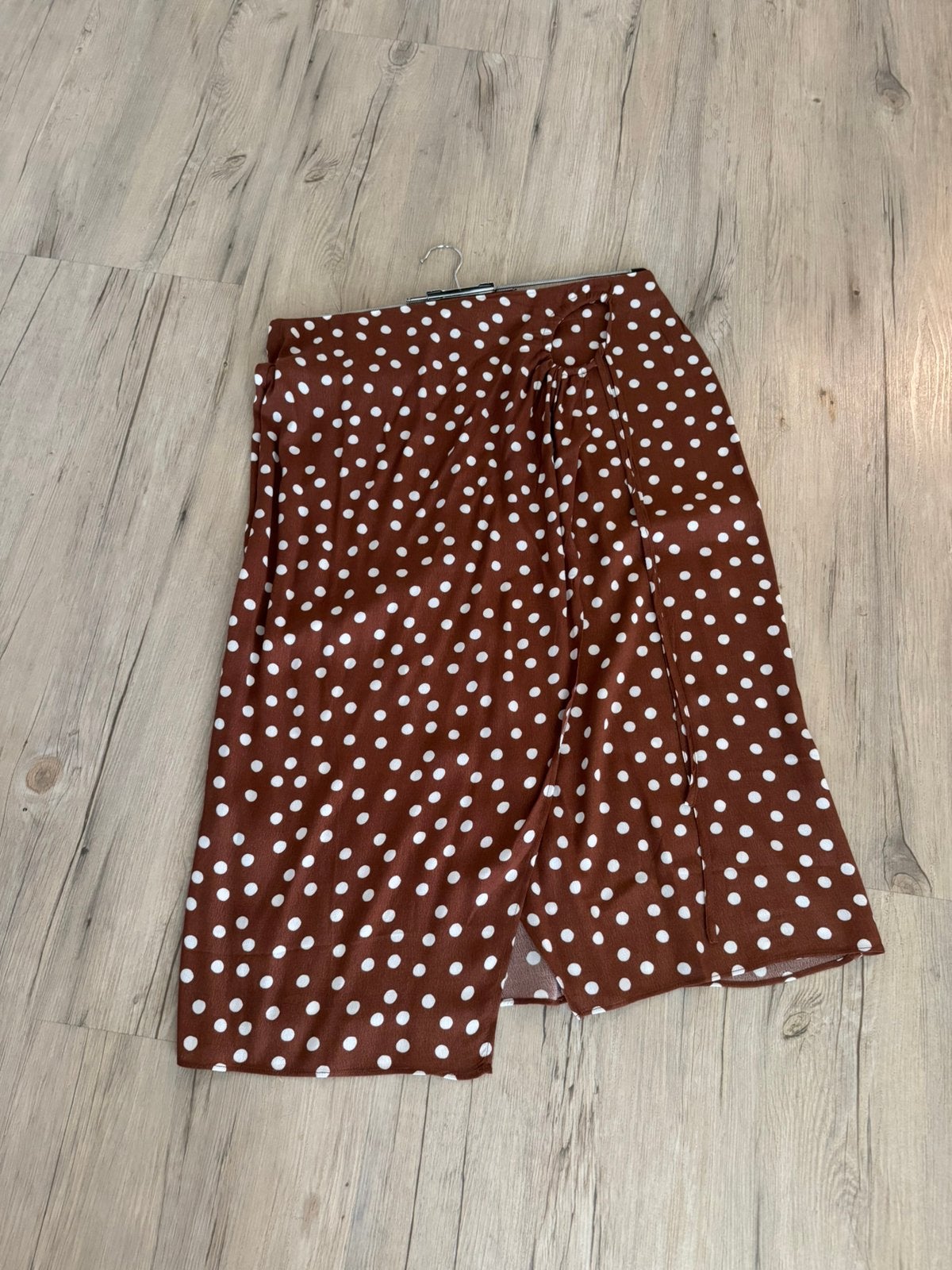 Mango overslag rokje, Bruin, Verzenden, Maat 42/44 (L), Zo goed als nieuw