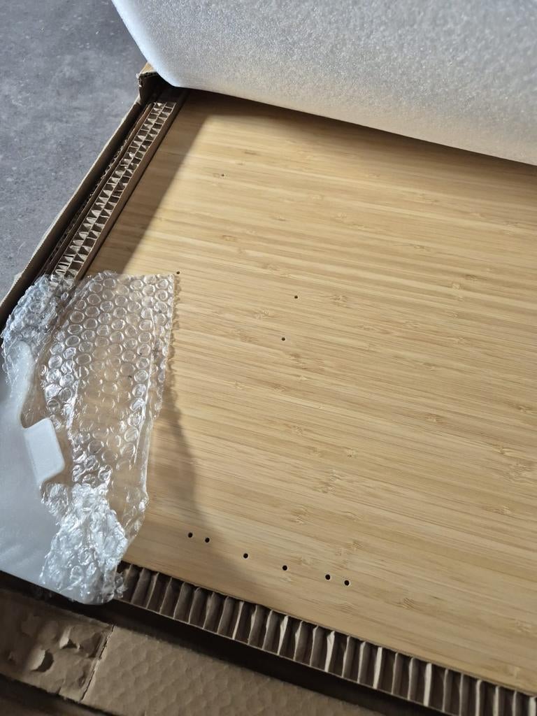 Tafelblad Bamboo voor Flexispot bureau onderstel, Ophalen, Nieuw