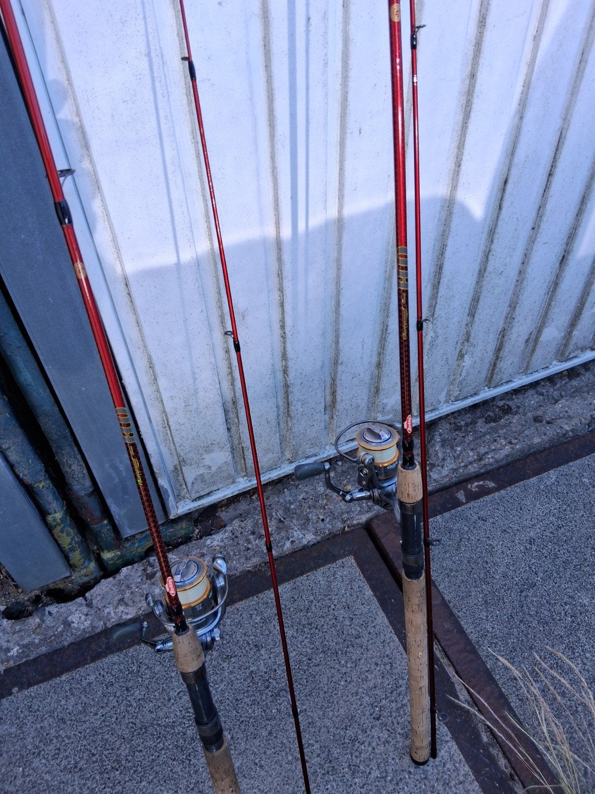 Forel hengels met molen, Ophalen, Molen