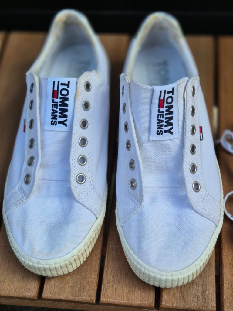 Tommy jeans sneaker maat 37, Ophalen of Verzenden, Gedragen, Wit, Sneakers of Gympen