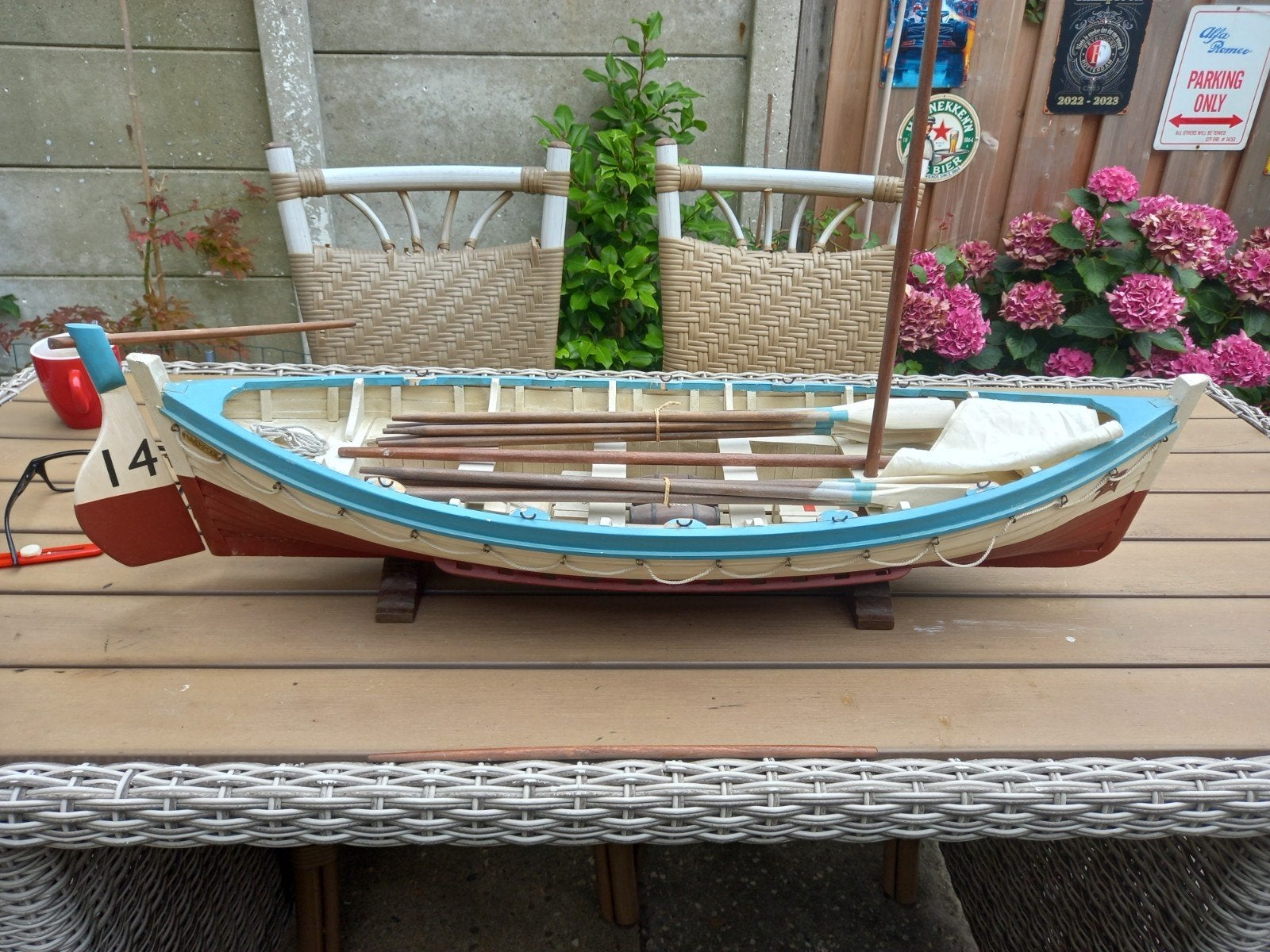 Sloep liverpool ca. 1 meter, Hobby en Vrije tijd, Modelbouw | Boten en Schepen, Ophalen