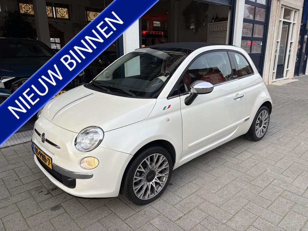 Fiat 500C 1.2 Rock NL AUTO/AUTOMAAT/PARELMOER WIT (bj 2011), Auto's, Euro 5, Gebruikt, 1242 cc, Cabriolet