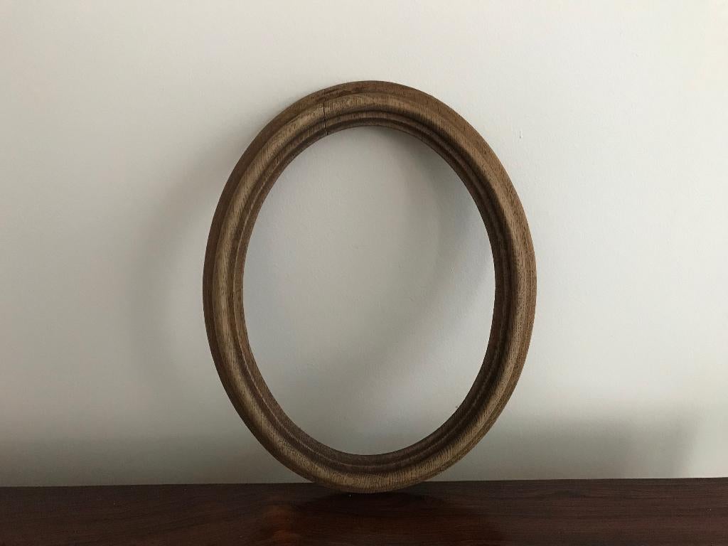 Houten lijst kader ovaal, Antiek en Kunst, Curiosa en Brocante, Ophalen of Verzenden