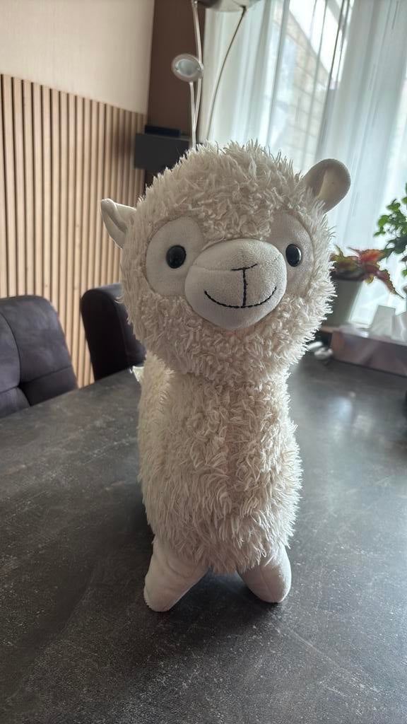 Grote lama / alpaca knuffel, Overige typen, Ophalen of Verzenden, Zo goed als nieuw, Wasbaar