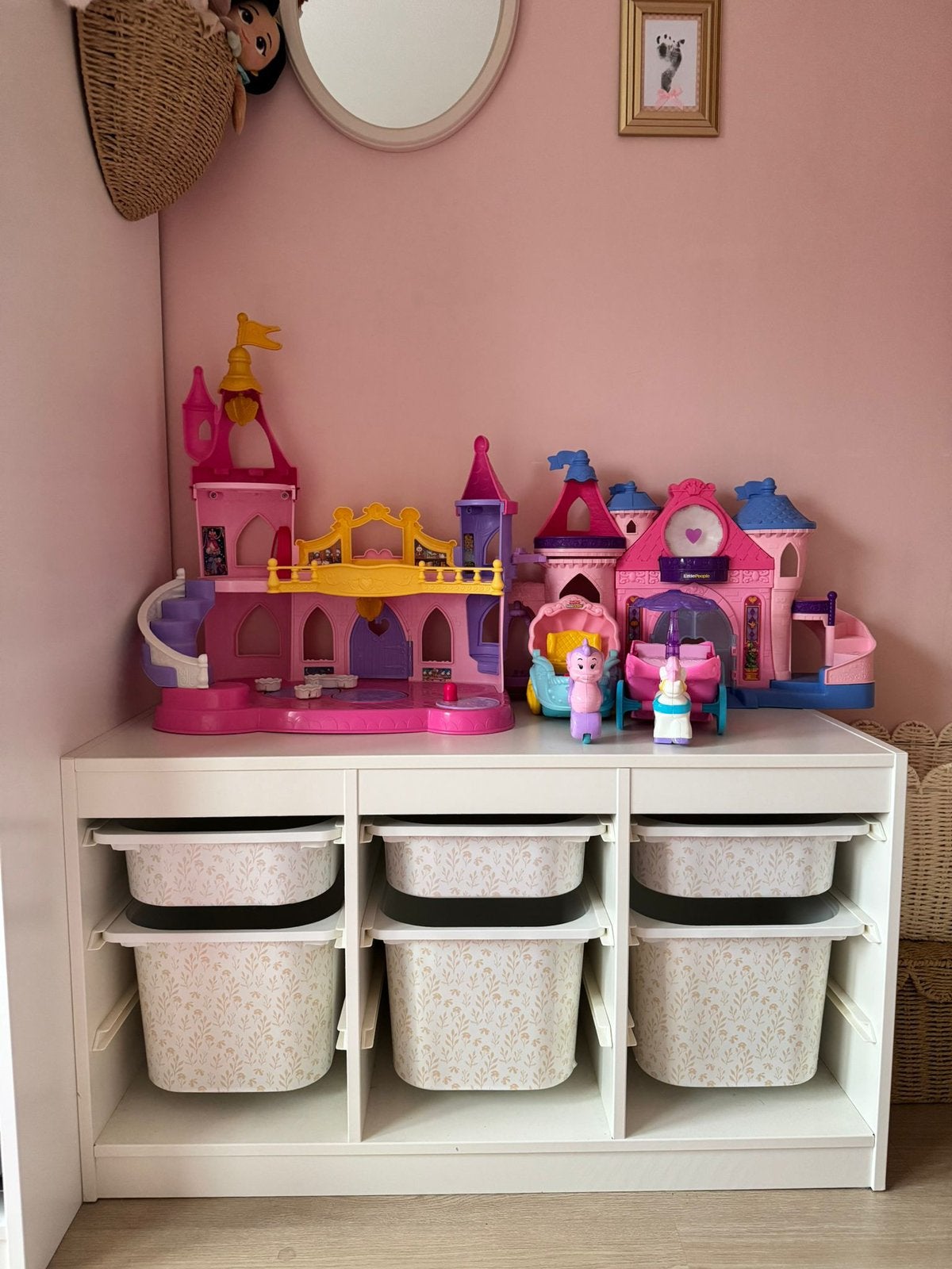 Trofast kast IKEA met stickers op lades, Ophalen, -, -, Zo goed als nieuw