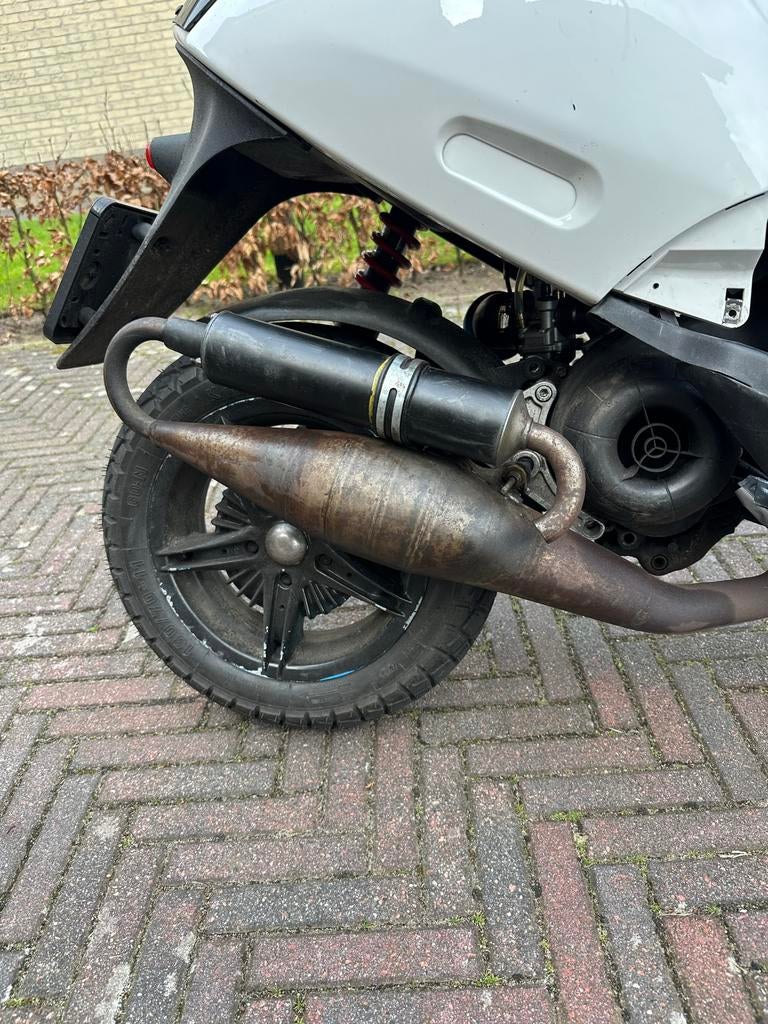 Piaggio 50cc 2-takt blok met polini en yasuni r uitlaat, Ophalen of Verzenden, Gebruikt, Blok, Piaggio