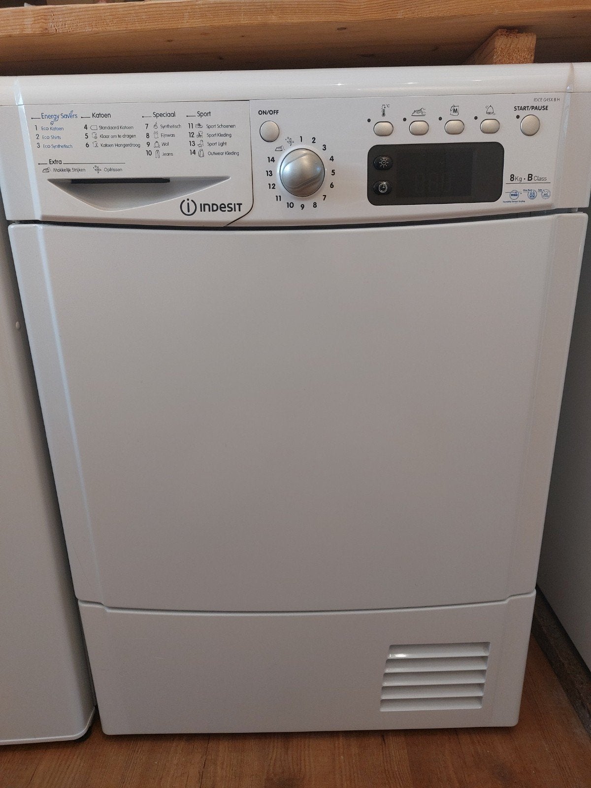 Indesit wasdroger, Witgoed en Apparatuur, Ophalen, Zo goed als nieuw, Minder dan 85 cm