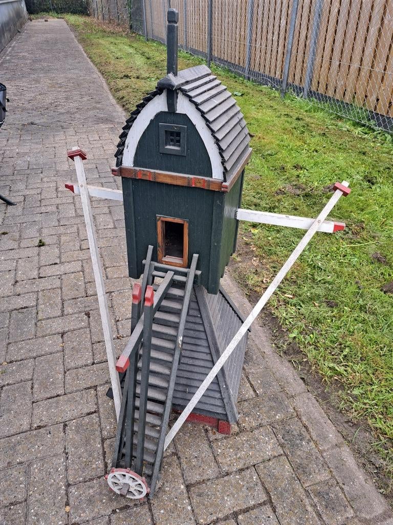 Oude vintage tuinmolen houten Windmolen voor Buiten, Ophalen of Verzenden, Gebruikt, Hout, Overige typen