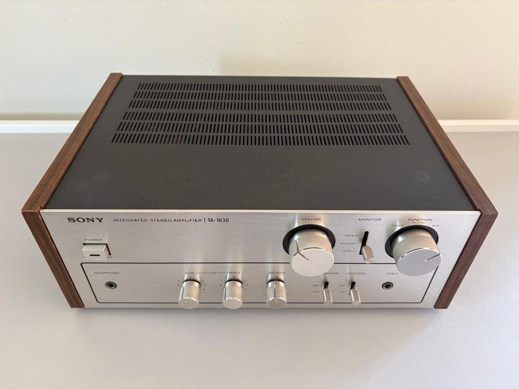 Sony TA-1630 — DEFECT — houten zijkanten, Ophalen, Sony, Niet werkend, Minder dan 60 watt