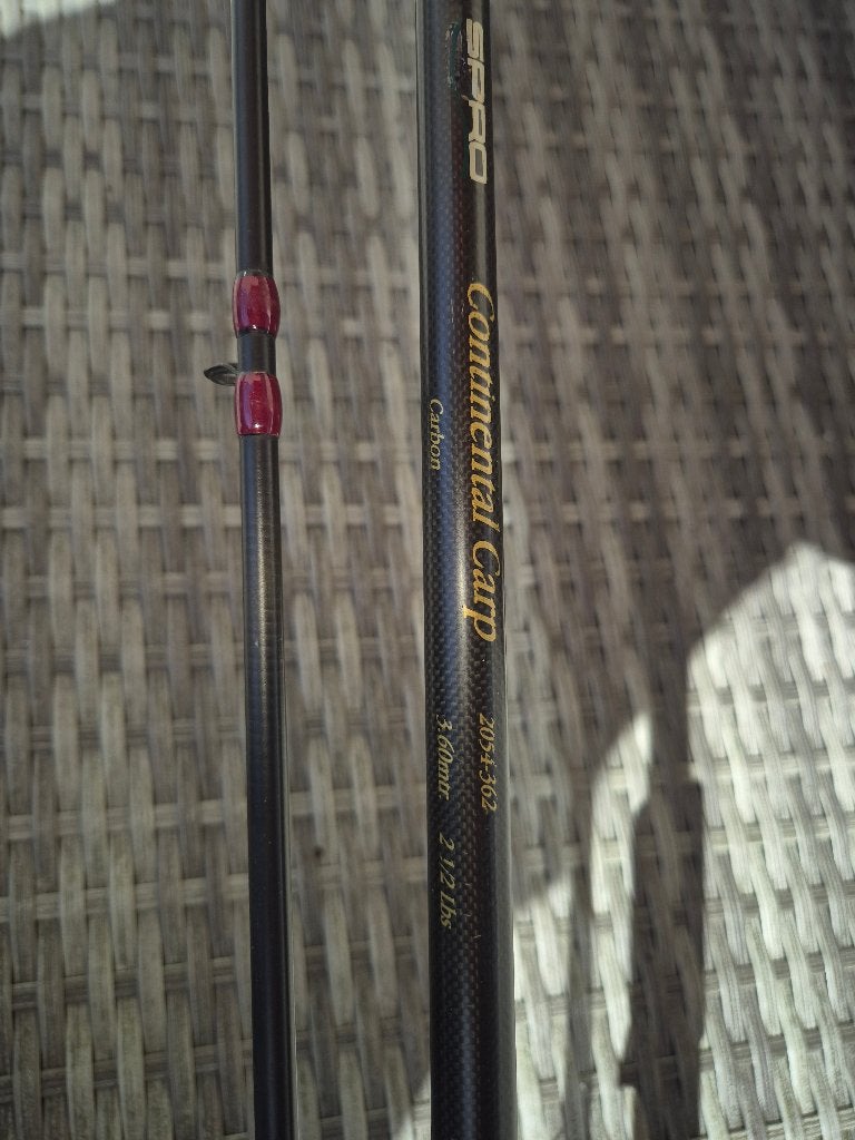 Spro continental carp.  Karperhengel, Ophalen, Gebruikt, Werphengel