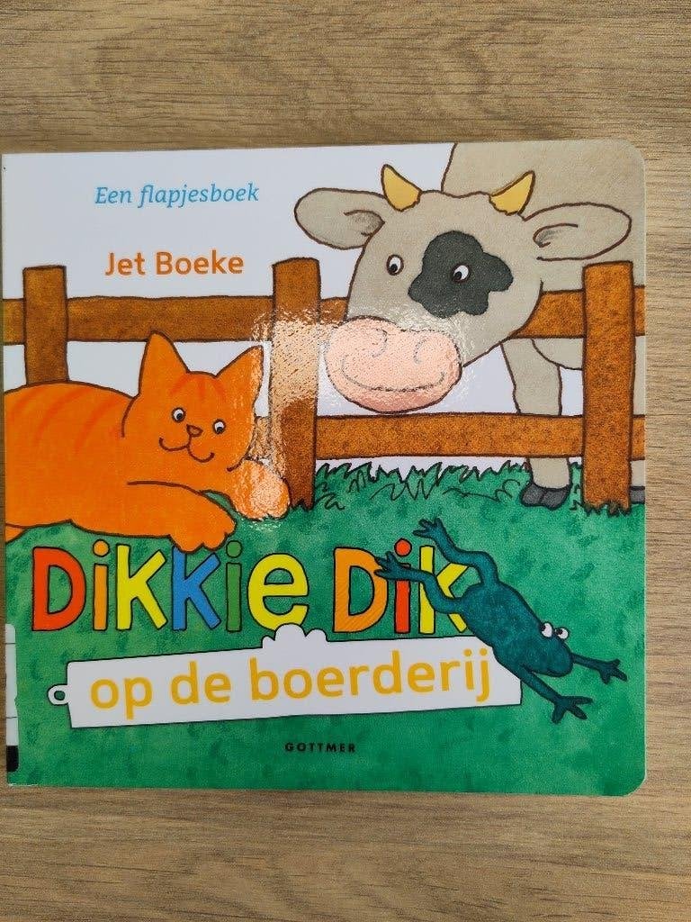 Dikkie Dik op de boerderij - een flapjesboek, Gelezen, Jet Boeke, Ophalen of Verzenden, 2 tot 3 jaar