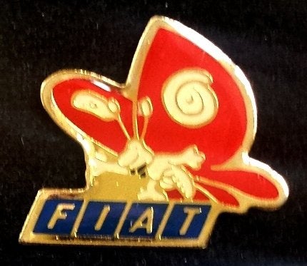 Fiat vlinder pin, Verzamelen, Speldjes, Pins en Buttons, Verzenden, Nieuw, Transport, Speldje of Pin