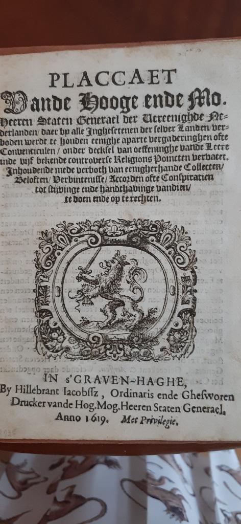 Placcaet( Knuttel2936), vande Hooge ende Mo.. Heeren staten, Ophalen of Verzenden, Gelezen, Christendom | Protestants