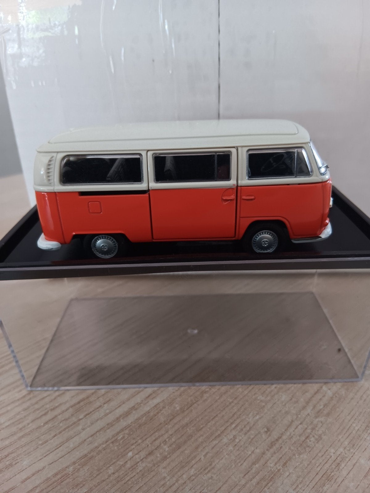Volkswagen T1 Bus Modelauto - Oranje/Wit, Ophalen of Verzenden