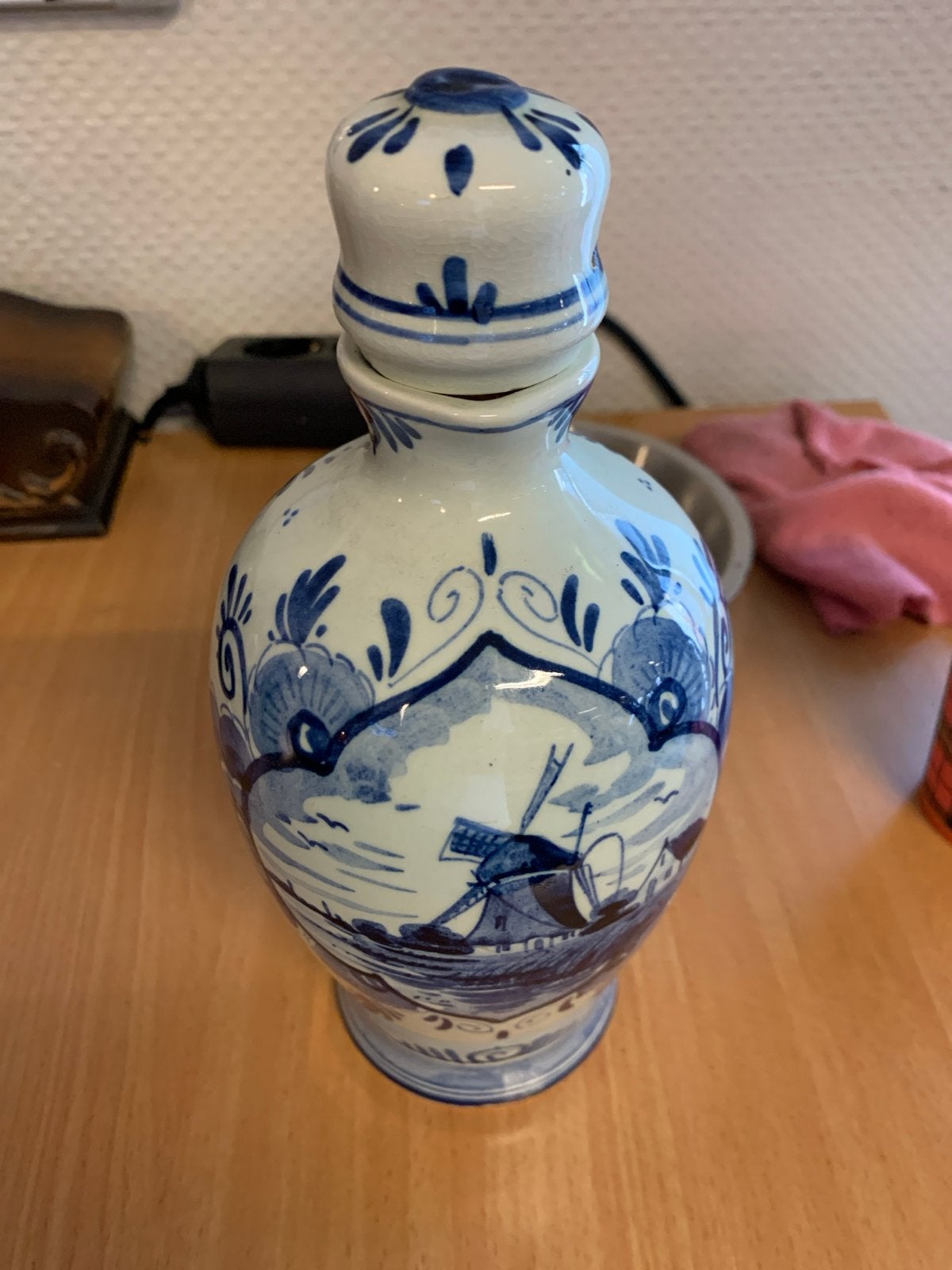 Antieke Erven Lucas Bols Delft Blauw Jeneverkruik, Antiek en Kunst, Antiek | Keramiek en Aardewerk, Ophalen of Verzenden