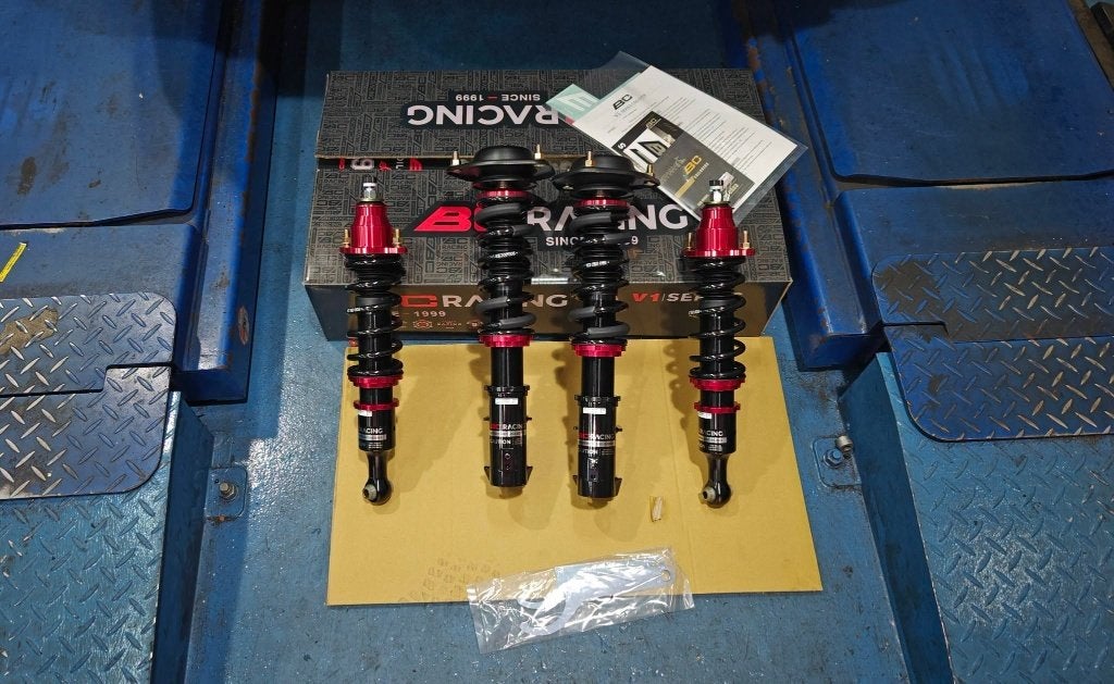 BC Racing V1-VS serie schroefset - Mitsubishi Lancer 01-06, Ophalen of Verzenden