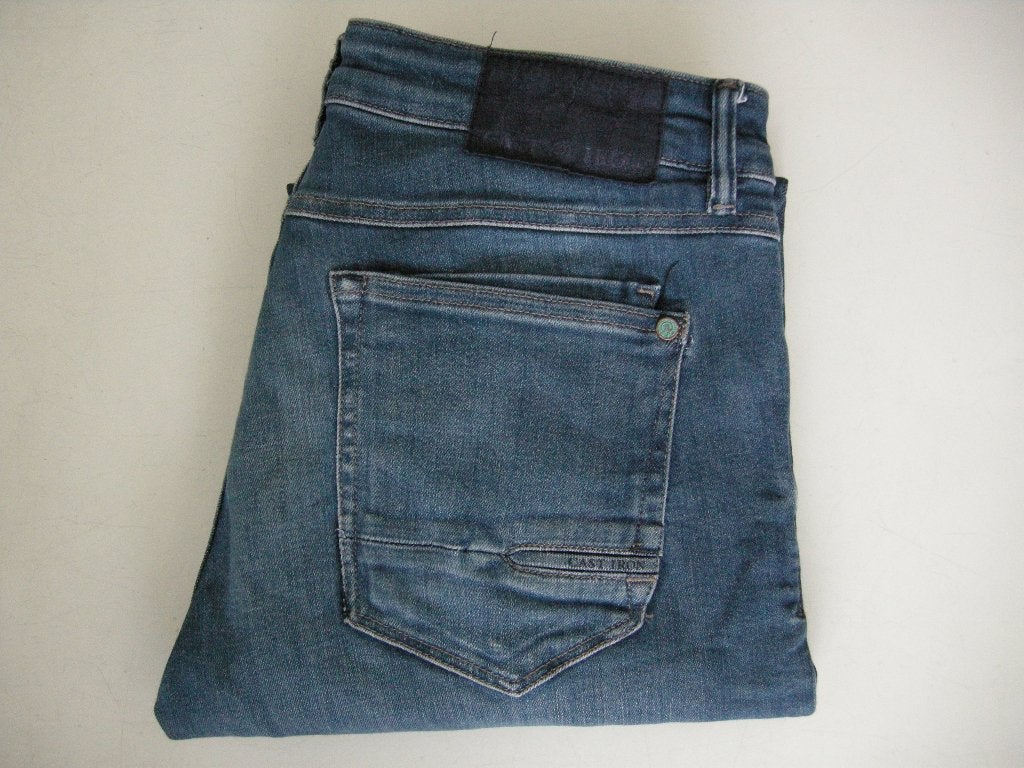 Cast Iron shift back regular tapered stretch jeans - zgan, Ophalen, Zo goed als nieuw, Blauw, W32 (confectie 46) of kleiner